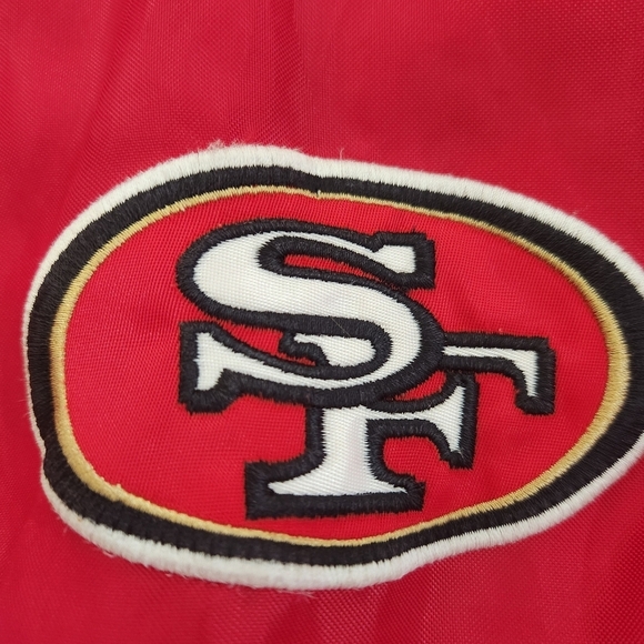 Authentic NFL Apparel, San FRANCISCO 49ers Zip Hoodie Jacket, Red, Mens Large - Picture 4 of 12